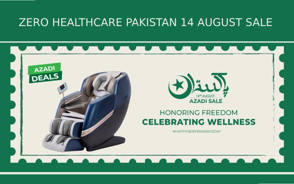 Celebrate Freedom and Relaxation:  Avail 14 August Azadi Sales on Zero Healthcare Massage Chairs!"