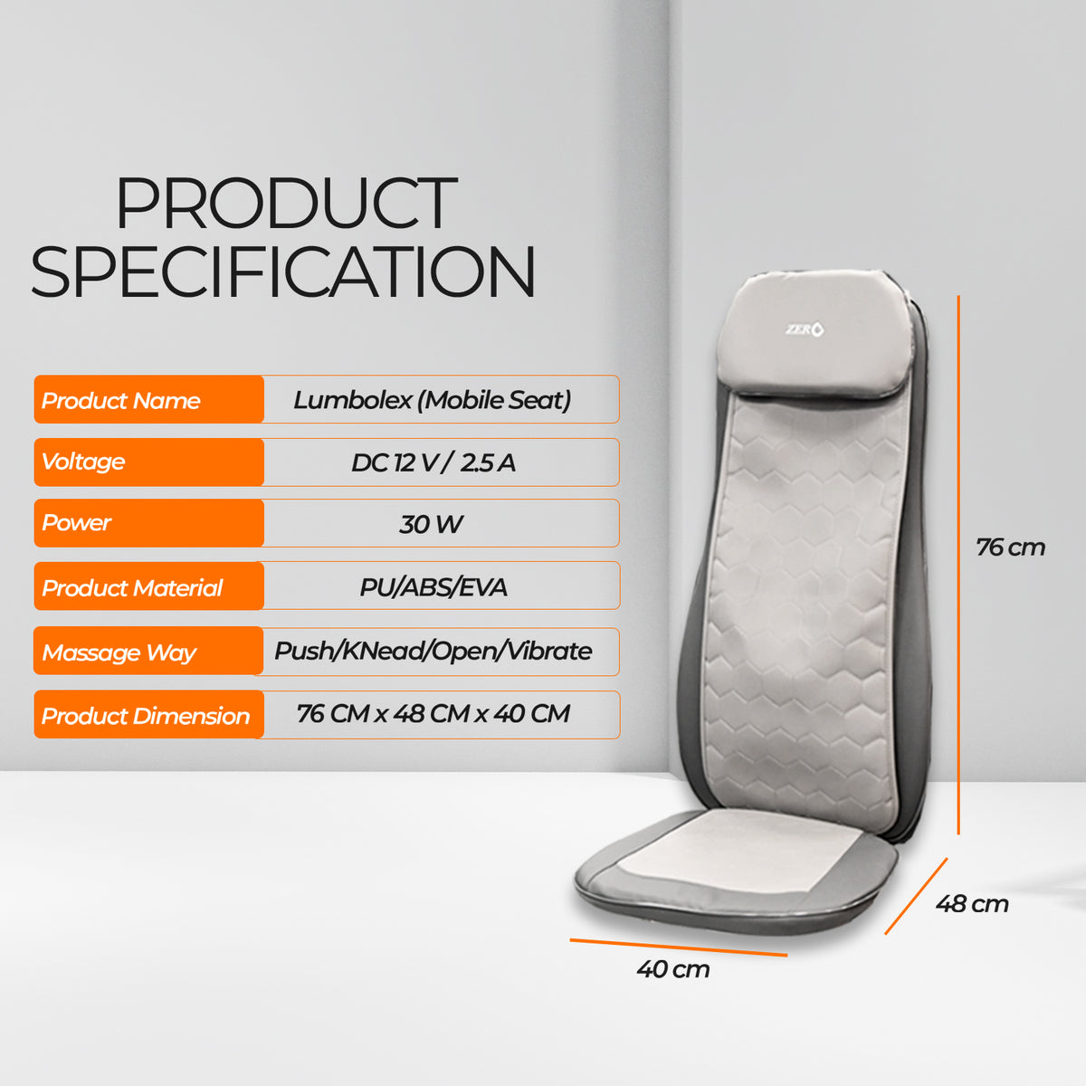 Lumbolux Mobile Seat