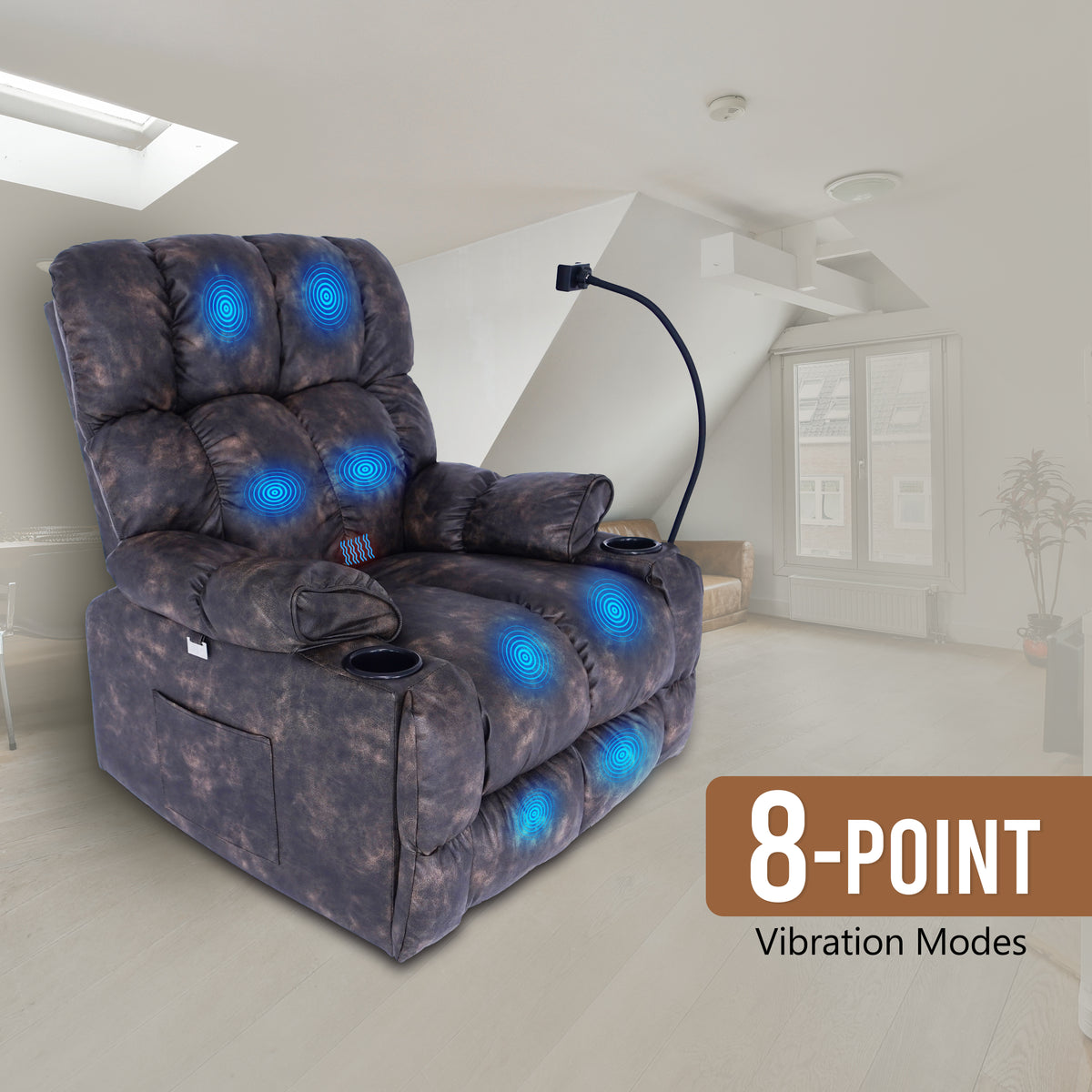 ZERO First Class PLUS Massage Recliner Chair