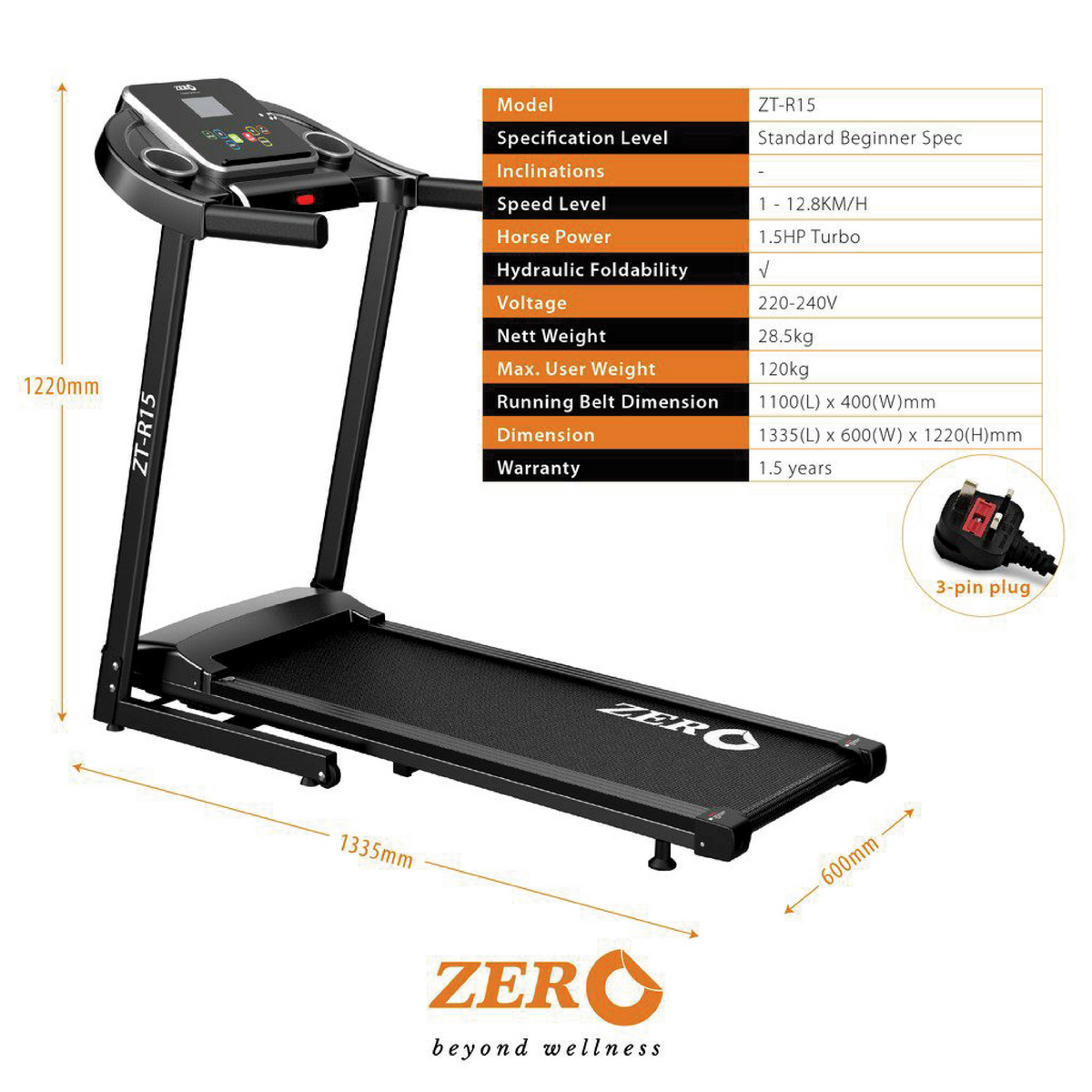 Treadmill ZT-R15